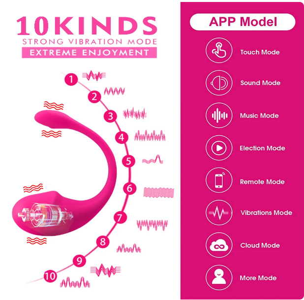 Vibrador ballena para parejas con aplicacion