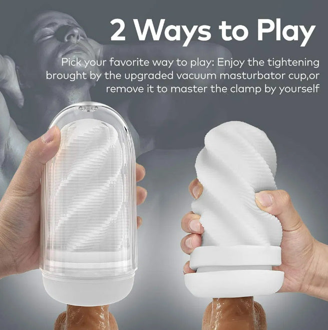 Masturbador masculino con valvula apretador