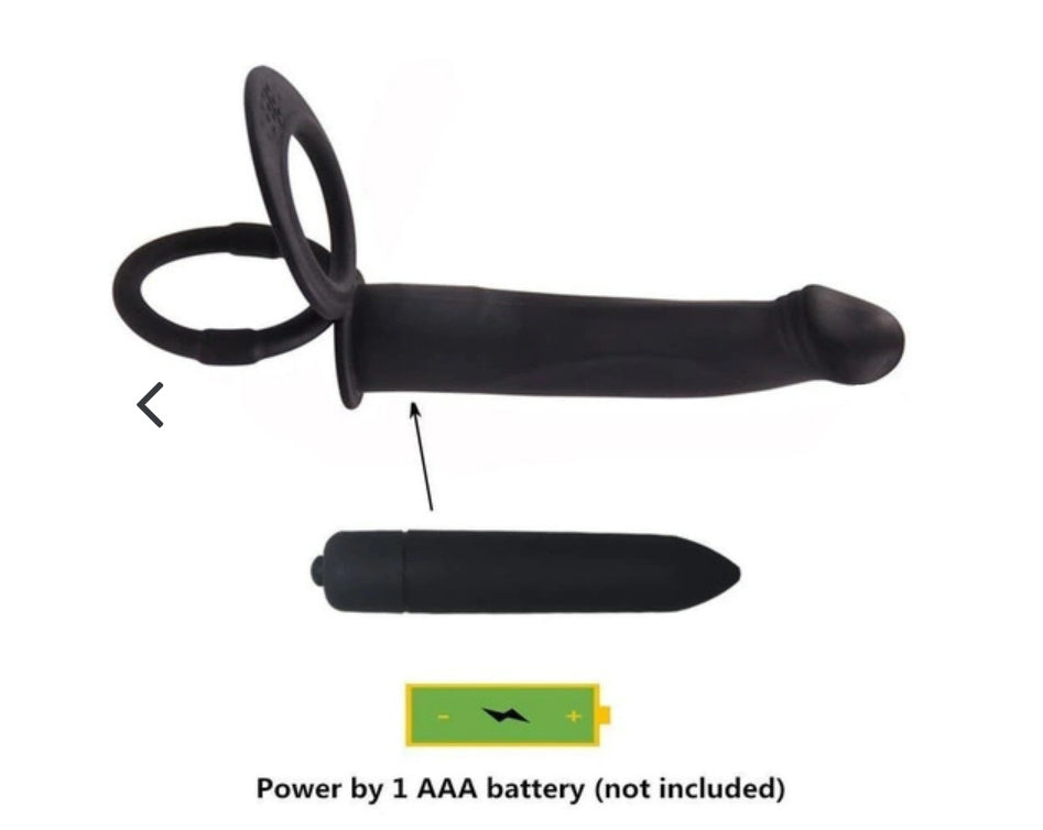 Anillo de pene vibrador doble penetracion