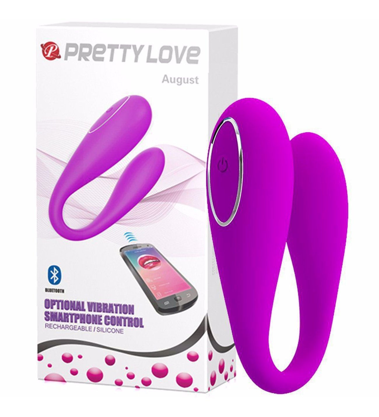 Vibrador doble para parejas con aplicacion / August