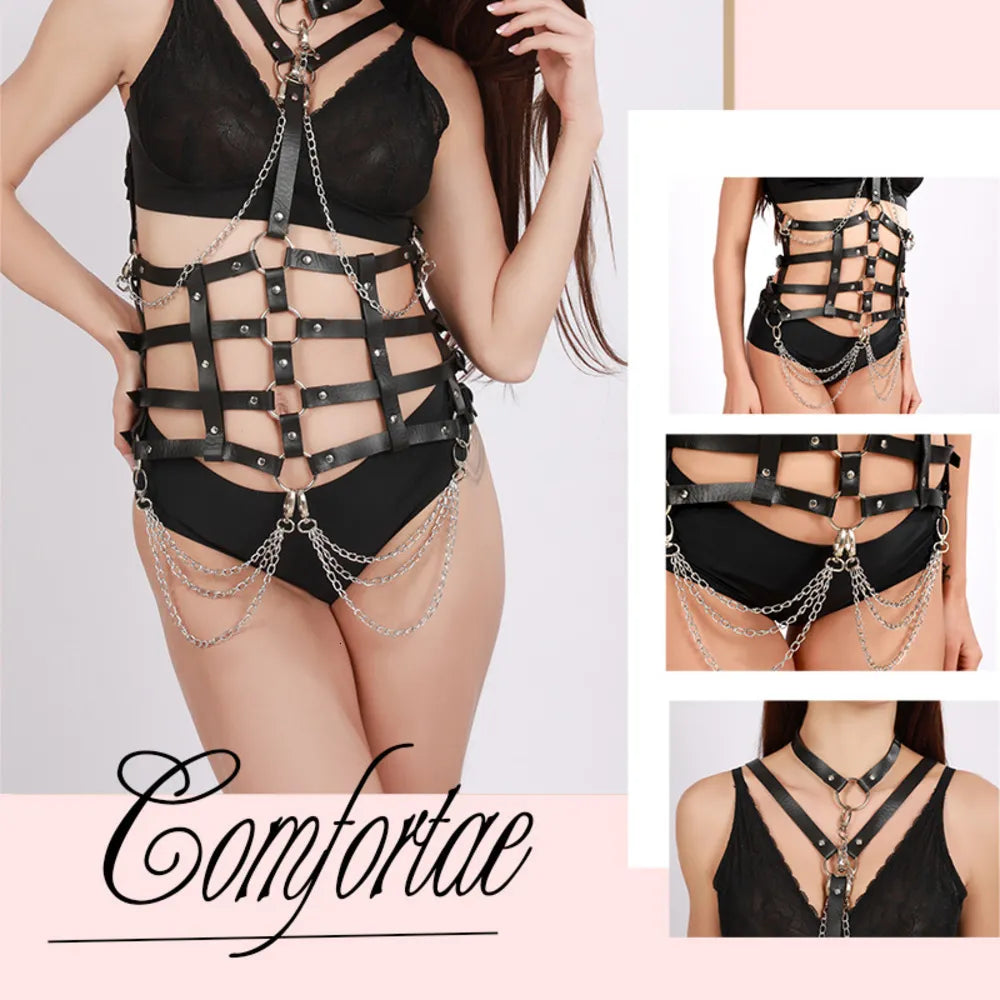 Traje sistema arnes bondaje BDSM - Dark Style