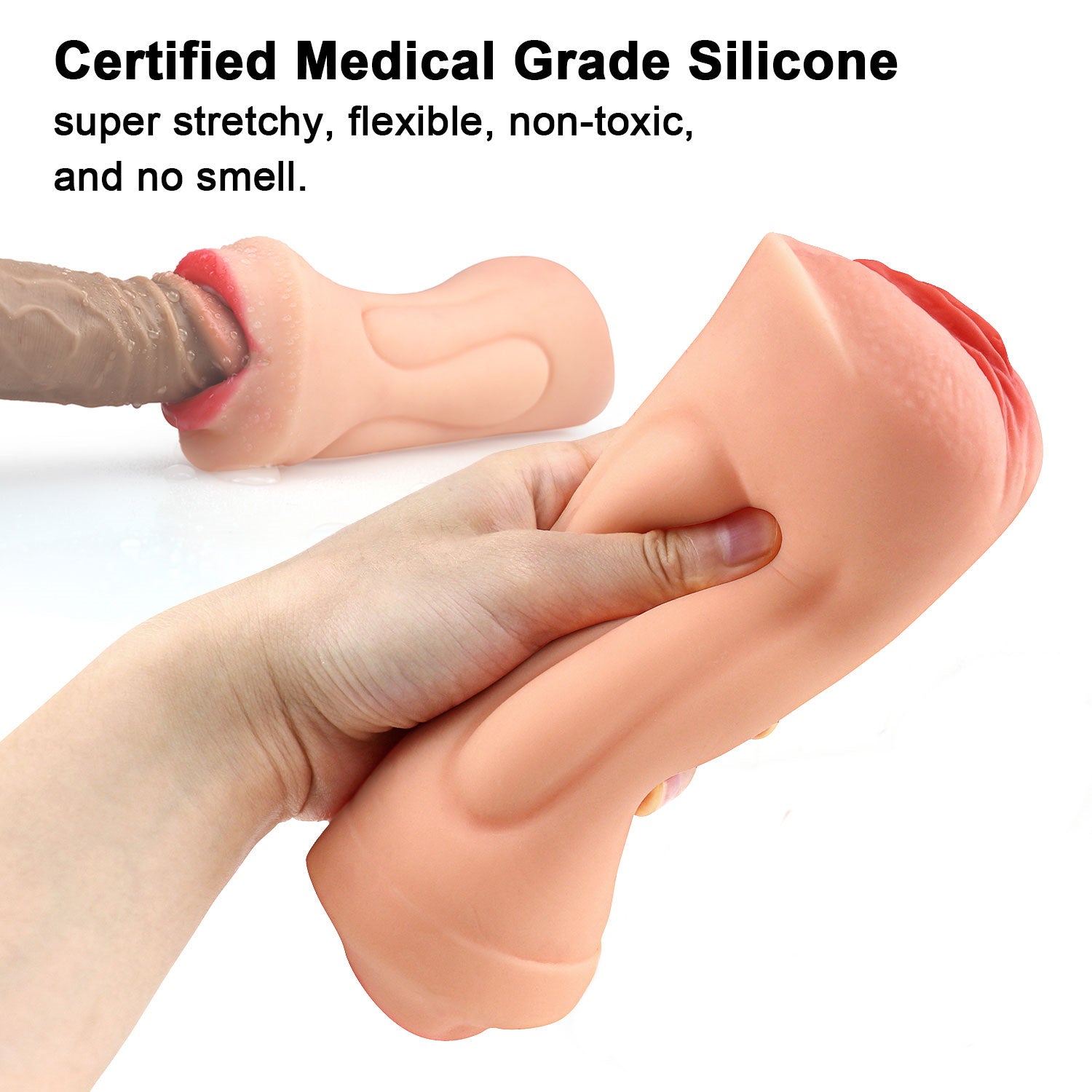 Masturbador oral y vaginal realista
