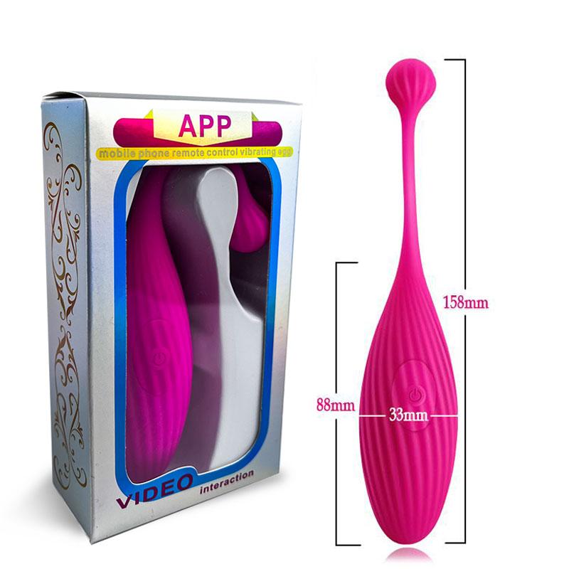Huevo vibrador con aplicación