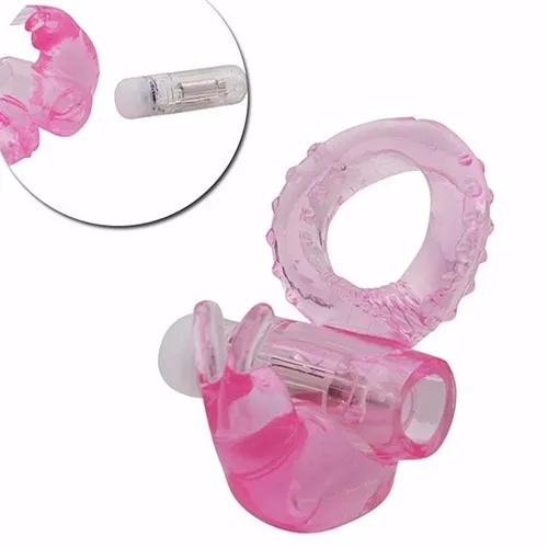 Anillo vibrador con estimulador clitoris reutilizable