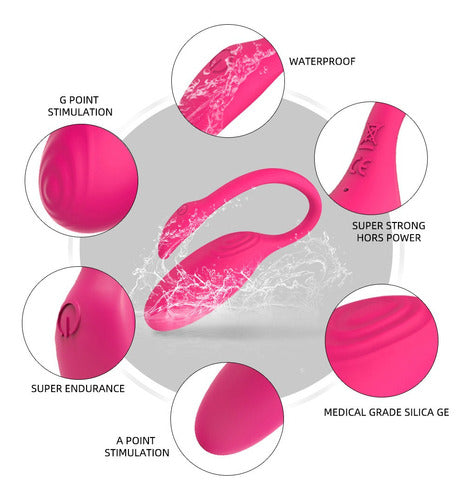 Estimulador pareja a distancia flamingo