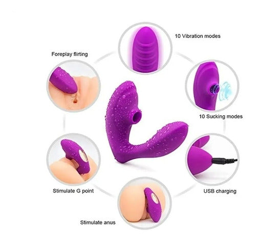 Vibrador succionador clitoris