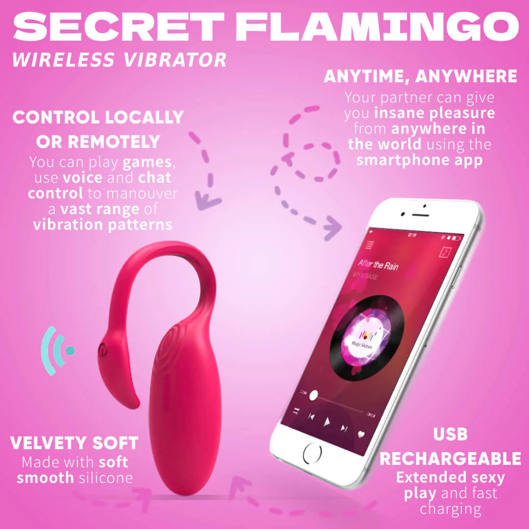 Estimulador pareja a distancia flamingo