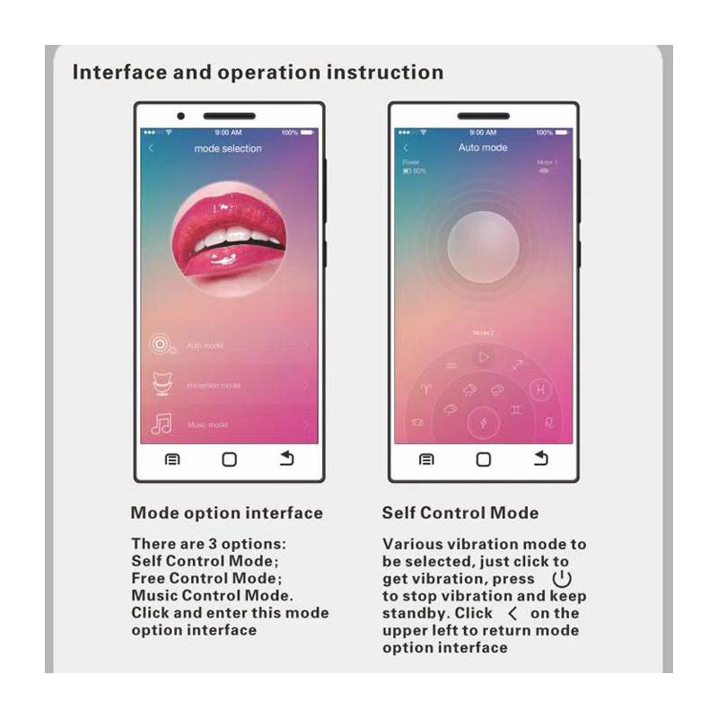 Huevo vibrador con aplicacion Abner