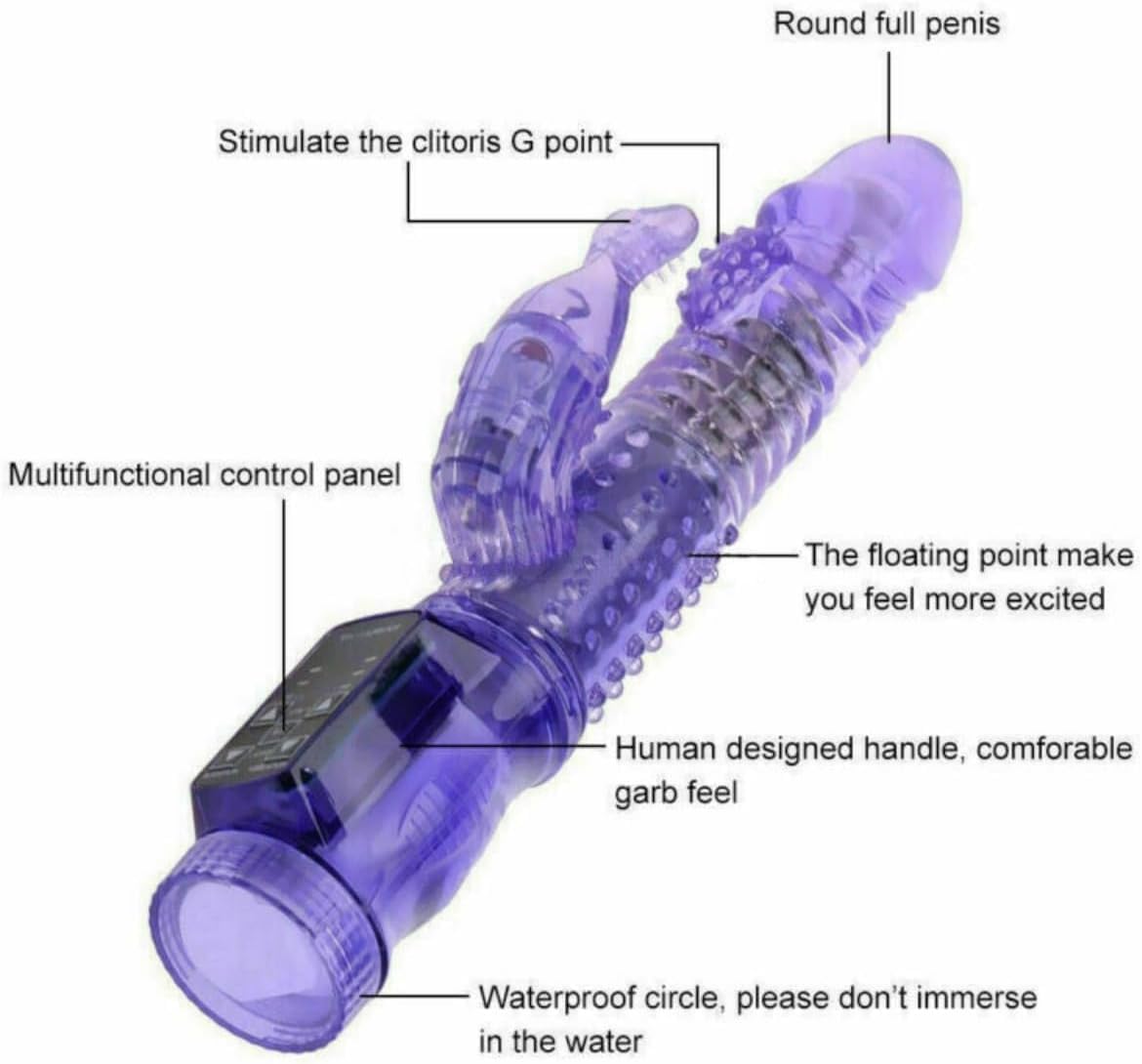 Vibrador Rotador Conejo Doble Estimulacion Recargable