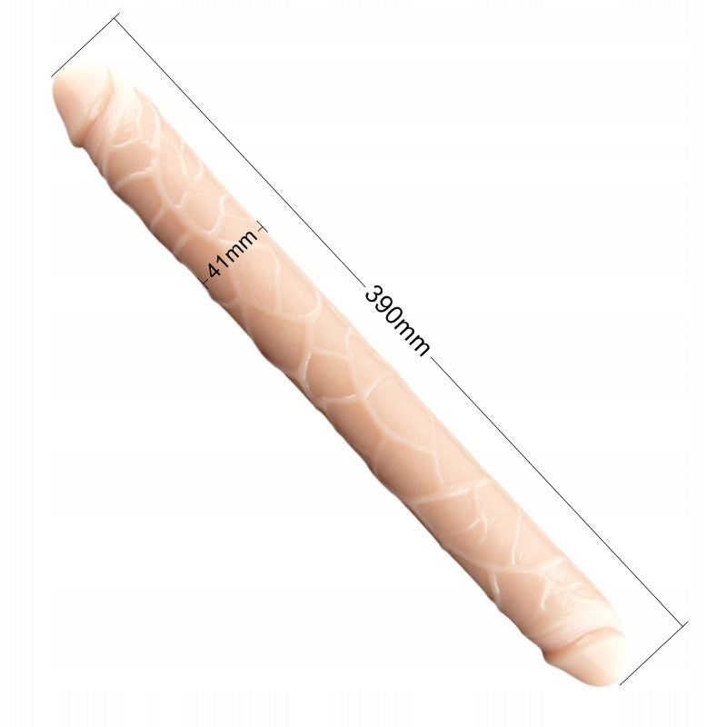 Dildo doble lado jelly / 39cms