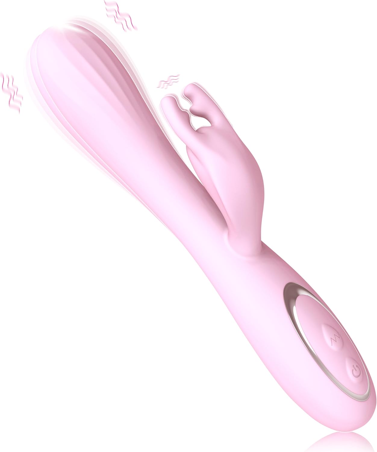Vibrador Dual Conejo 10 Modos Punto G Clítoris Recargable