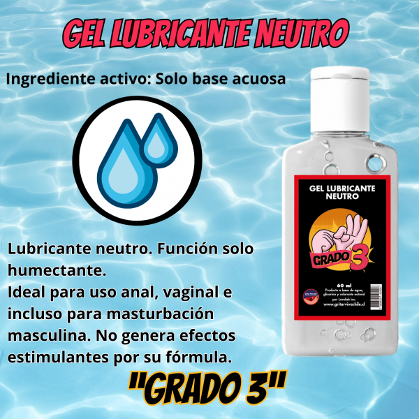 Gel Lubricante Neutro “Grado 3” / 60ml