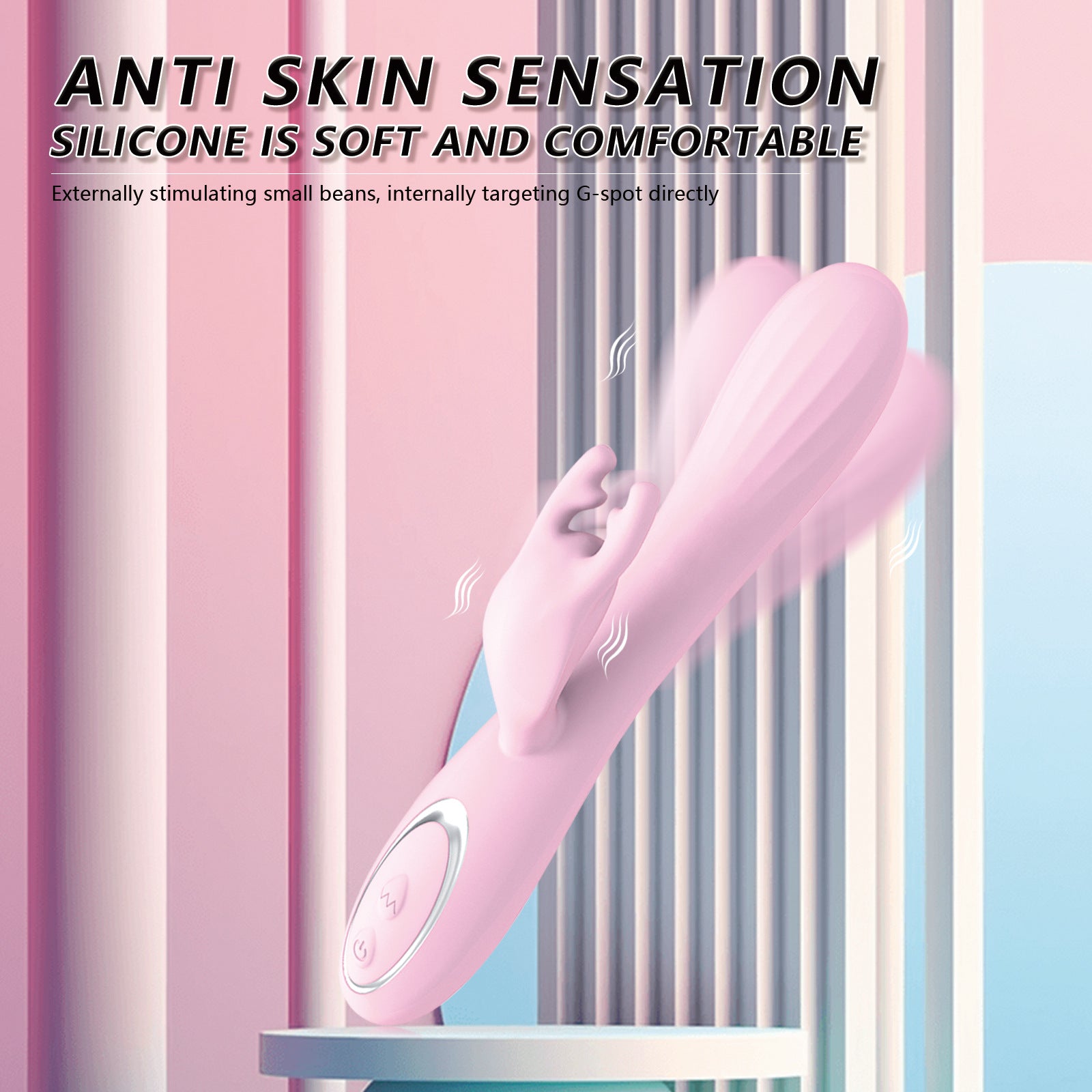 Vibrador Dual Conejo 10 Modos Punto G Clítoris Recargable