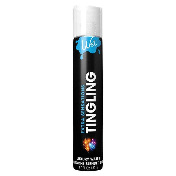 Lubricante Wet Extra Sensations Tingling Water / Efecto frio y vibracion