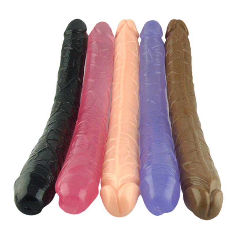 Dildo doble lado jelly / 39cms