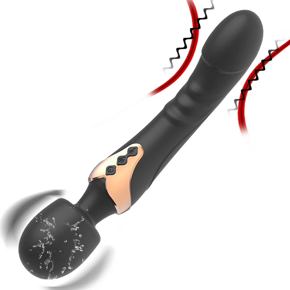 Microfono vara wand con vibrador realista