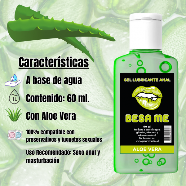 Gel Lubricante Anal Aloe Vera / 60ML