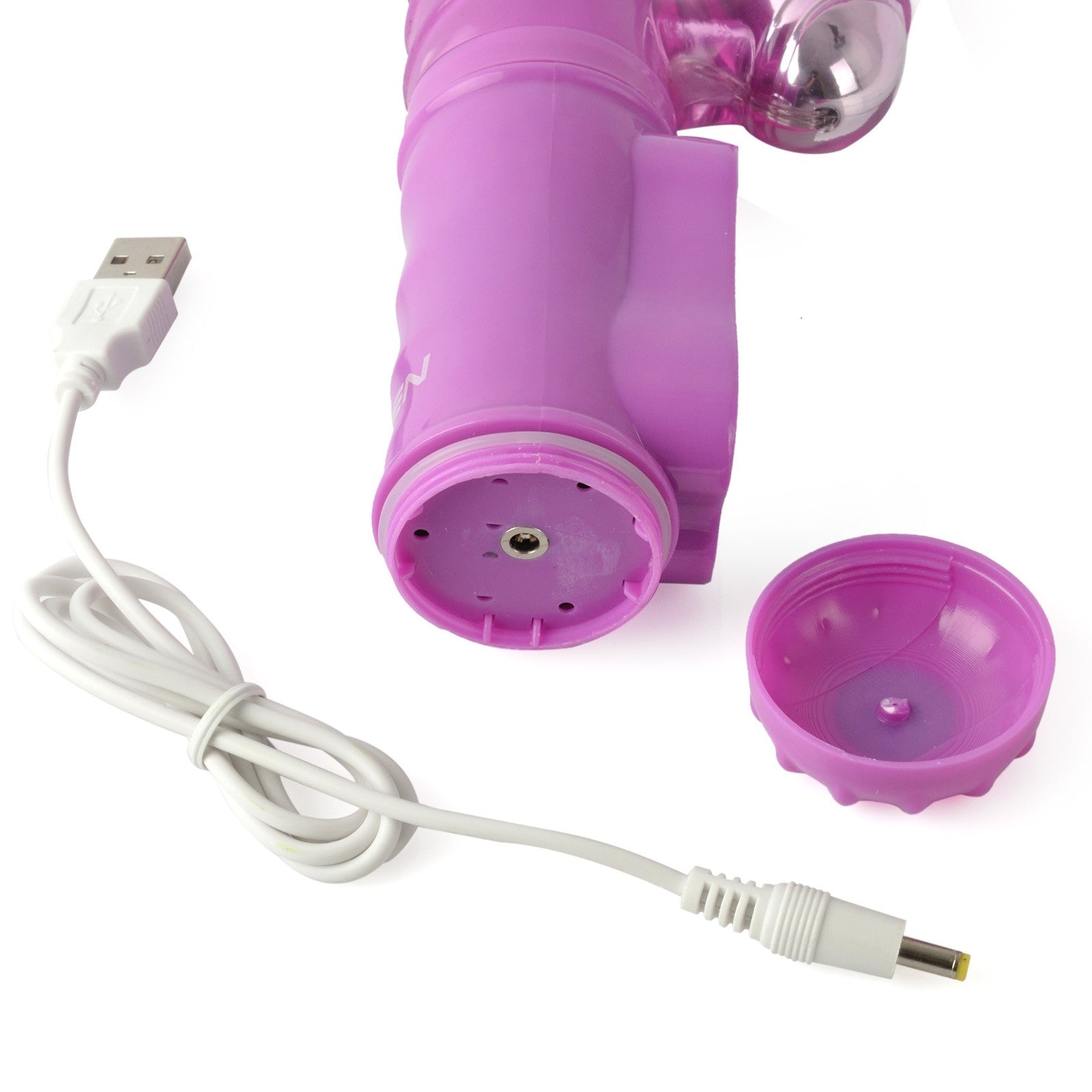 Vibrador Rotador Conejo Doble Estimulacion Recargable