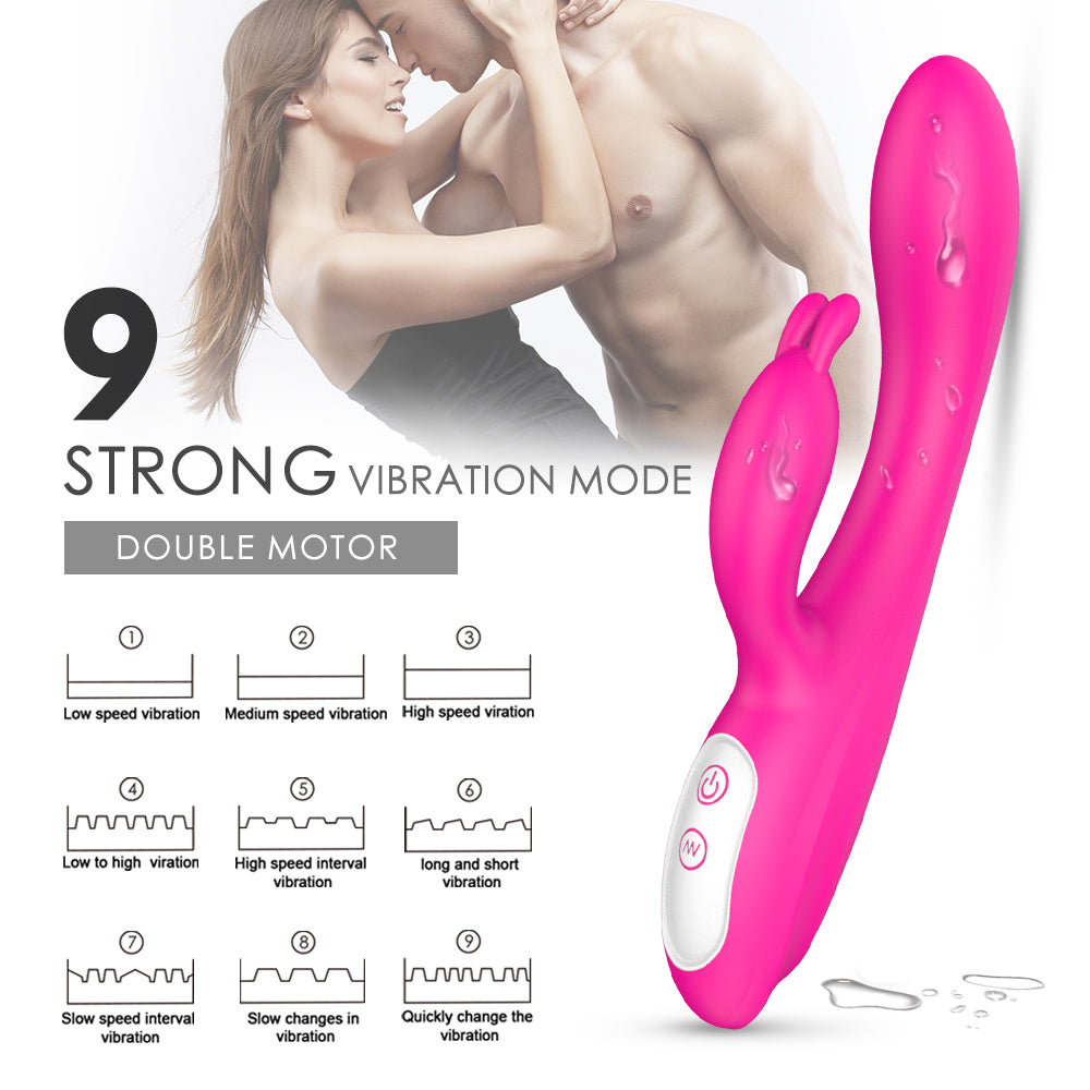 Vibrador doble Snappy con calentador