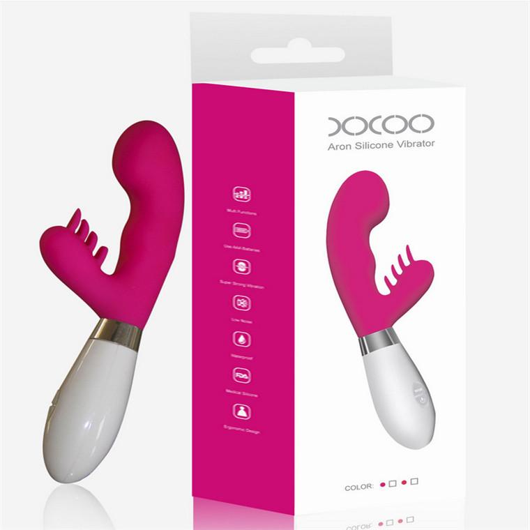 Vibrador doble con cepillos