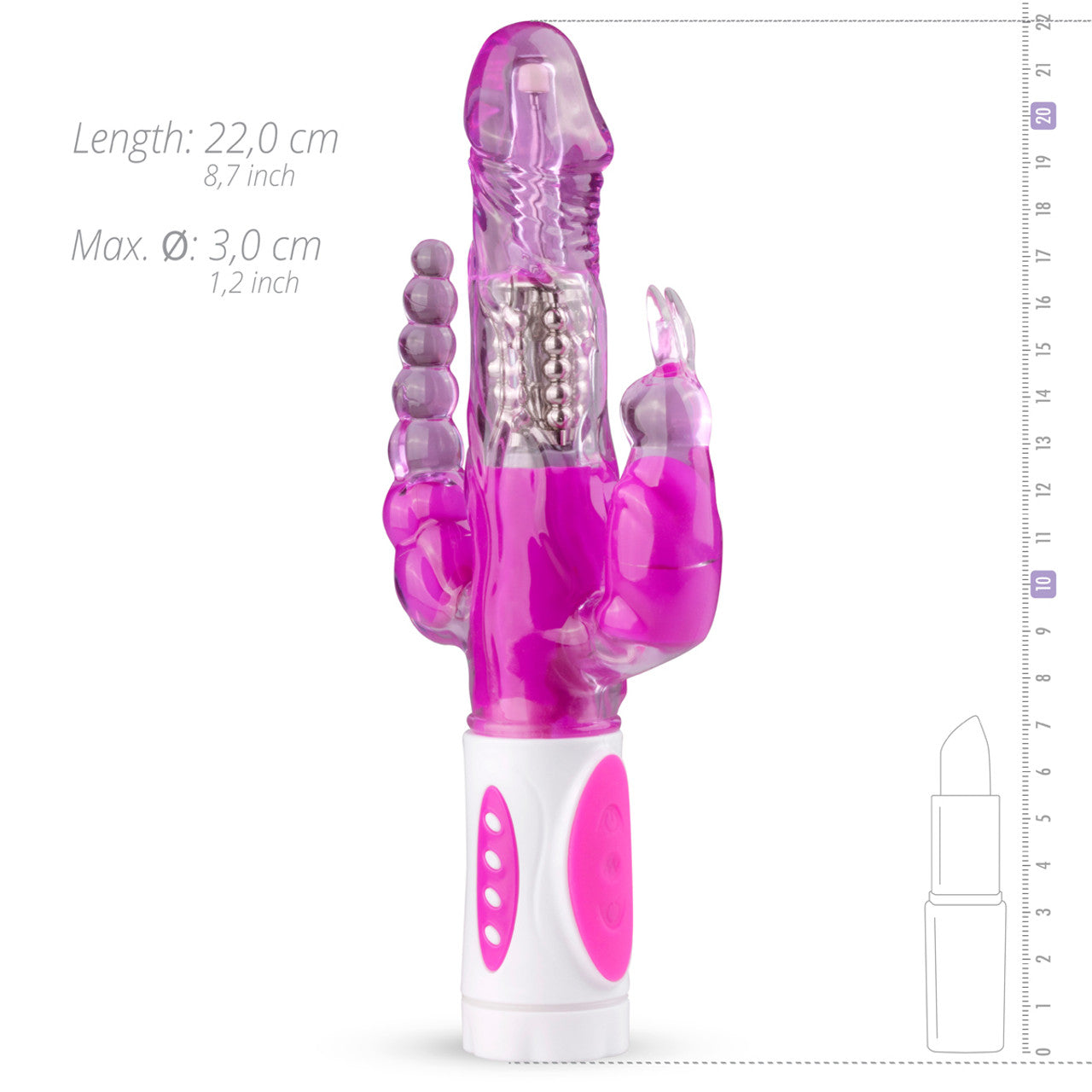 Vibrador triple rotador