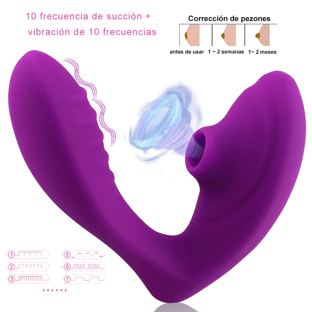 Vibrador succionador clitoris