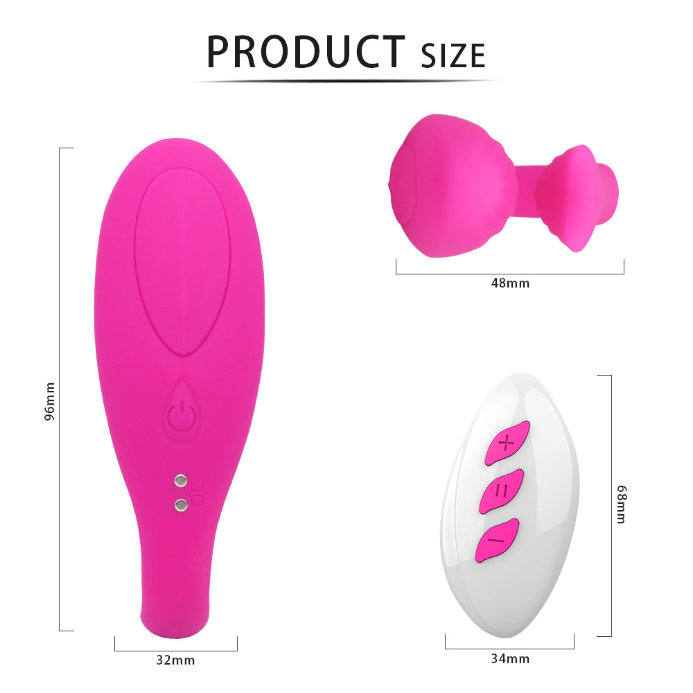 Vibrador doble sirena con control remoto